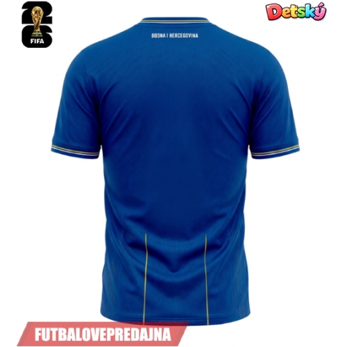 Lacne Dětský Futbalové dres Bosna a Hercegovina MS 2026 Krátky Rukáv - Domáci (+ trenírky)